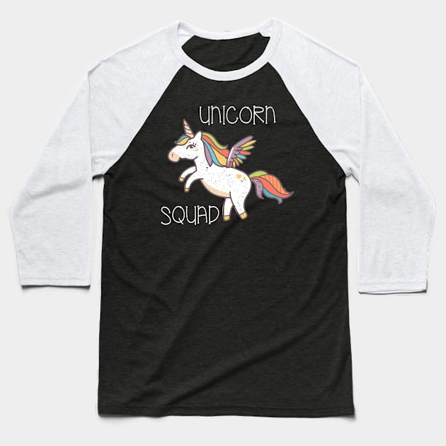 Cool Unicorn Squad product for Girls Funny Unicorn Design Baseball T-Shirt by merchlovers